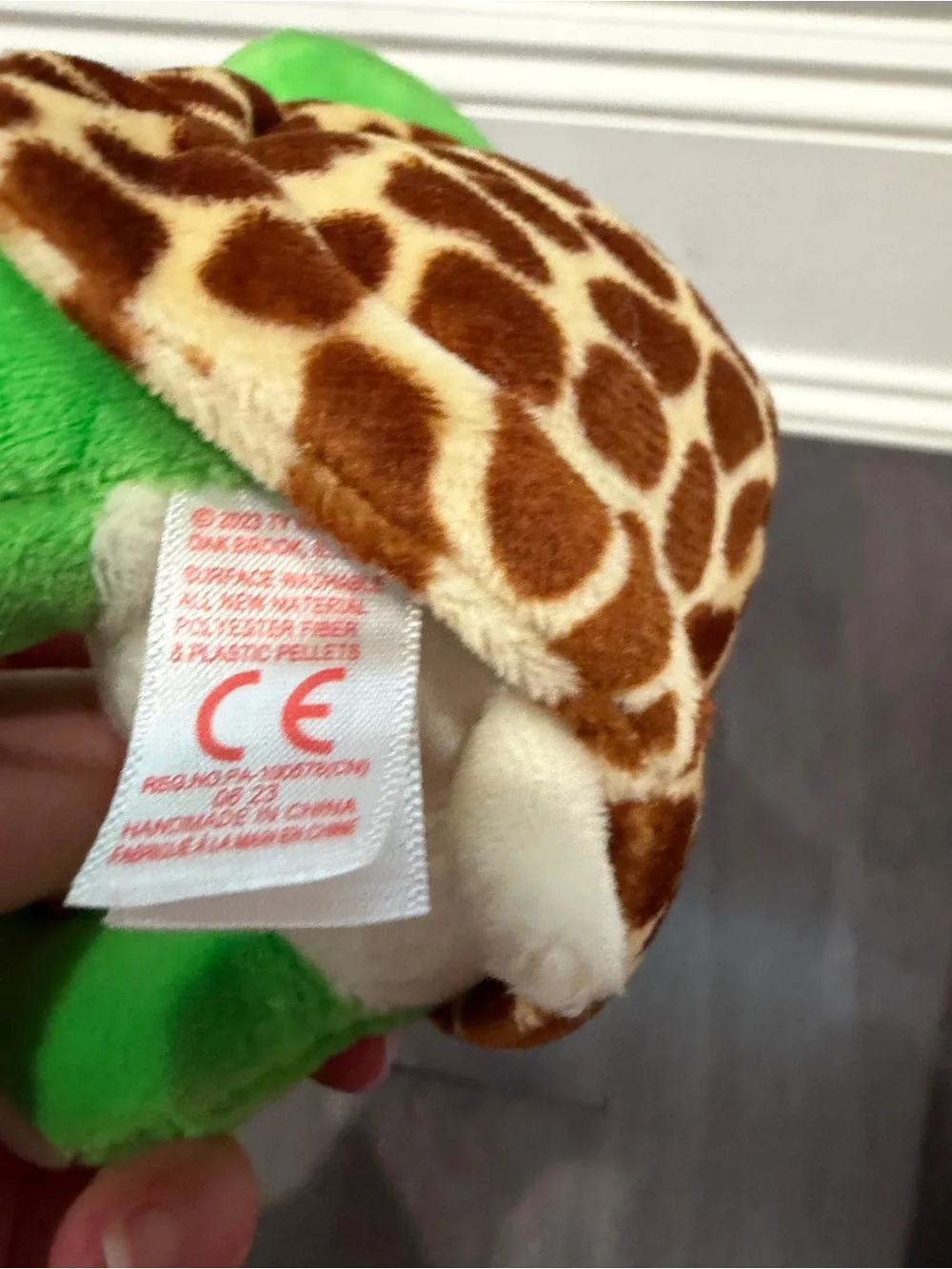 NWOT Ty 6” in Turbo Green and White Turtle Plush Stuffed Animal Toy Kids